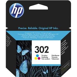 HP tinta No. 302, tri color, F6U65AE