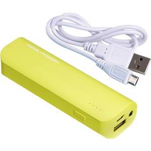 Powerbank Real Power PB2600, žuti