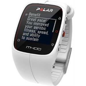 SportWatch POLAR M400, test kondicije, running index, pametne kalorije, prednost vježbanja, vodič kroz aktivnosti, GPS značajke, bijeli
