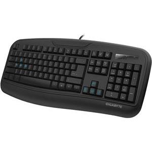 Tipkovnica Gigabyte Gaming FORCE K3 (Cable, One-piece rubber sheet design, Water-resistant , US layout) Black, Retail