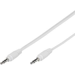 Kabel, 3,5mm stereo jack M na 3,5mm stereo jack M, 1m, bijeli, Vivanco bulk