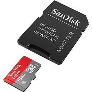 Memorijska kartica SanDisk 16GB SDSQUNC-016G-GN6MA Ultra Android microSDHC + SD Adapter + Memory Zone Android App 80MB/s Class 10 UHS-I
