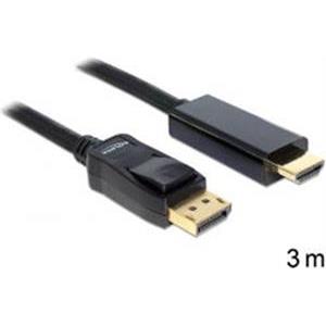 Kabel DELOCK, DP 1.2 (M) na HDMI A (M), High Speed, 3.0m