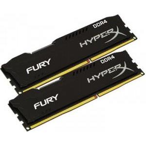 Memorija Kingston 16 GB DDR4 2666MHz HyperX Fury Black (2x8GB kit), HX426C15FBK2/16
