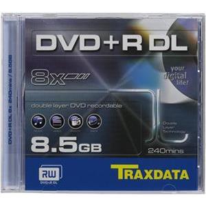 TRAXDATA OPTIČKI MEDIJ DVD+R DUAL LAYER 8X BOX 1