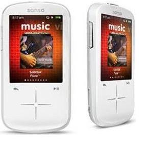 SanDisk MP3 Player SDMX20R-008GW-E57 Sansa Fuze+ 8GB White