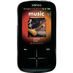 MP3 Player SanDisk SDMX20R-008GK-E57 Sansa Fuze+ 8GB Black