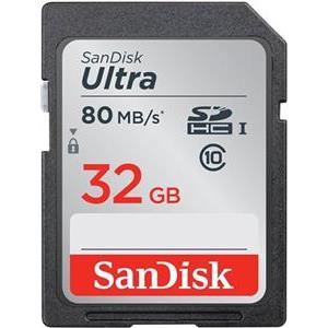 Memorijska kartica SanDisk 32GB Ultra SDHC 80MB/s Class 10 UHS-I, SDSDUNC-032G-GN6IN