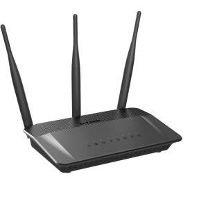 ADSL router D-LINK DIR-809, Wireless AC750 Dual Band, 4-port, 802.11b/g/n/ac, 3x antena, bežični