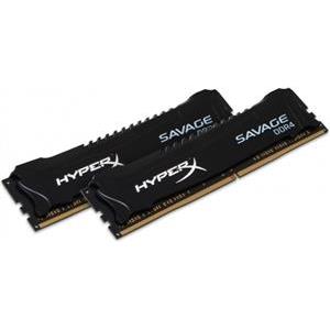 Memorija Kingston 8 GB DDR4 2400MHz HyperX Savage Black (2x4GB kit), HX424C12SB2K2/8