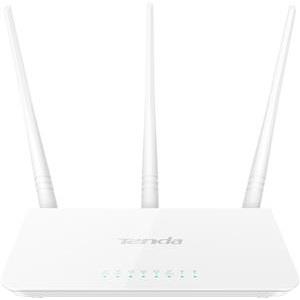 Tenda F3 Wi-Fi Router 300Mbps, 3x5dbi fixed antennas, 1x10/100Mbps WAN, 3x10/100Mbps LAN