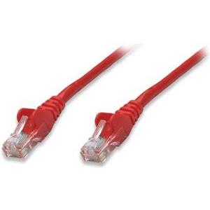 Kabel mrežni Intellinet, Cat5e, U/UTP, RJ45-M/RJ45-M, 1.0 m, crveni