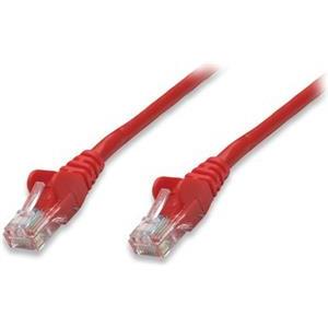 Kabel mrežni Intellinet, Cat5e, U/UTP, RJ45-M/RJ45-M, 0.5 m, crveni