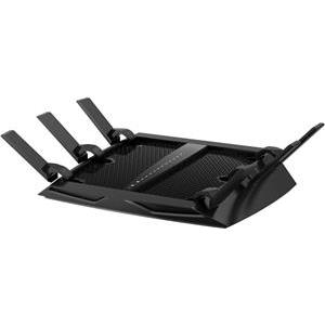 Netgear R8000 Nighthawk X6 Tri-Band AC3200 (600+1300+1300 Mbps) WiFi Router, 1xUSB 3.0, 1xUSB 2.0, 4x1GBLAN, 1x1GBWAN, 128 MB Flash and 256 MB RAM, Dual-Core 1GHz processor with 3 offload processors