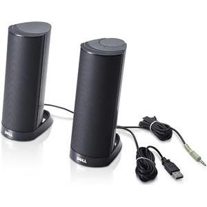 Zvučnici Dell Speakers Stereo AX210CR, Connection(power): USB, Audio line-in 3.5mm, Black