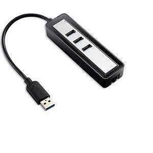 Roline VALUE USB3.0 na Gigabit mrežni pretvarač + 3×Hub, 12.99.1108