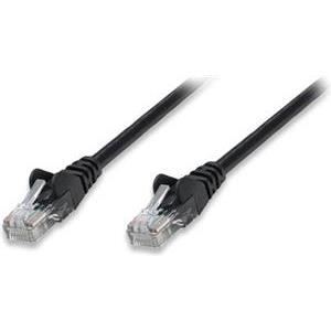 INT Patch Cable, Cat5e, U/UTP, RJ45-Male/RJ45-Male, 1.0 m, Black