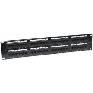 INT Cat6 Patch Panel, 48-Port, UTP, 2U