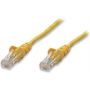 Kabel mrežni Intellinet, Cat6, U/UTP, RJ45-M/RJ45-M, 1.0 m, žuti