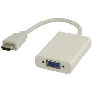 HDMI adapter cable HDMI - VGA 3.5 mm 0.20 m white