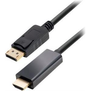 Transmedia DisplayPort plug to HDMI plug, 1,0 m