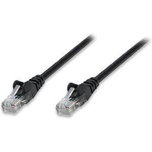 Kabel mrežni Intellinet, Cat5e, U/UTP, RJ45-M/RJ45-M, 0.5 m, crni