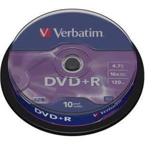 DVD+R Verbatim Matt Silver, Kapacitet 4.7GB, 10 komada, Brzina 16×