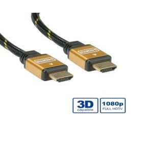 Roline GOLD HDMI kabel sa mrežom, HDMI M - HDMI M, 10m, 11.04.5506