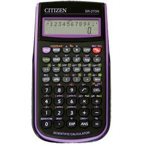 Kalkulator tehnički 10+2mjesta 236 funkcija Citizen SR-270NPU crni/ljubičasti blister