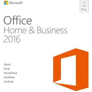 Software Microsoft Office Mac Home Business 1PK 2016 English EuroZone Medialess, W6F-00952