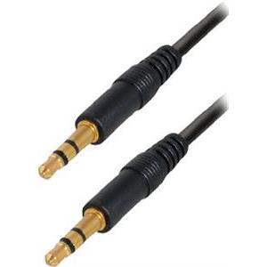 Transmedia Connecting cable. 3,5 mm 1m gold plated plugs