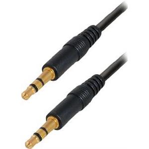 Transmedia Connecting cable. 3,5 mm 0,6m gold plated plugs