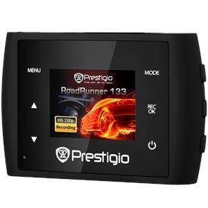 Car Video Recorder PRESTIGIO RoadRunner 133 (HD 1280x720@30 fps, 1.5 inch screen, GPDV6624, 0.3MP CMOS GC0308 image sensor, 3 MP camera (interpolated), 70° Viewing Angle, Micro USB, 120 mAh, Motion De
