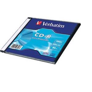 CD-R Verbatim, Kapacitet 700MB, Brzina 52×, slimcase EP (min.količina 100 kom)