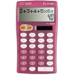 Kalkulator tehnički dječji 10mjesta Citizen FC-100NPK rozi blister