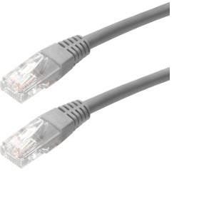 Kabel mrežni UTP, Cat. 5e, 2m, CCA, 26AWG, Savitljivi, Sivi