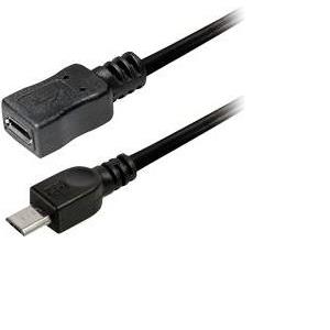 Transmedia USB 5pin micro B plug to USB 5pin micro B jack 1,2 m