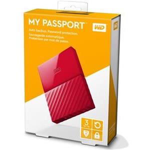 HDD eksterni Western Digital My Passport Red 3TB, WDBYFT0030BRD