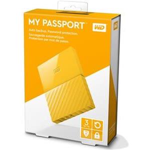 HDD eksterni Western Digital My Passport Yellow 3TB, WDBYFT0030BYL