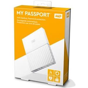 HDD eksterni Western Digital My Passport White 4TB, WDBYFT0040BWT