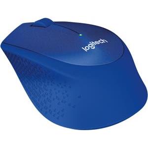 Miš Logitech Wireless M330 Silent Plus, optički, 1000dpi, bežični, plavi, USB