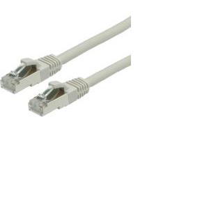 Kabel mrežni Roline VALUE S/FTP oklopljeni Cat 6 (LSOH), 0.5m, sivi