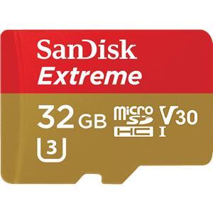 Memorijska kartica SanDisk SDSQXVF-032G-GN6AA Extreme microSDHC 32GB + SD Adapter for Action Sports Cameras 90MB/s V30 UHS-I