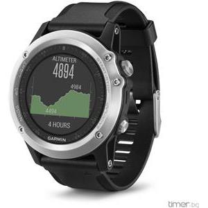 Sportski sat GARMIN Fenix 3 HR, GPS, multisport, senzor otkucaja srca na zapešću, srebrni