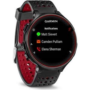 Sportski sat GARMIN Forerunner 235, GPS, za trčanje, ugrađen senzor otkucaja srca, crno-crveni