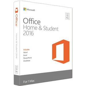 Software Microsoft Office Mac Home Student 2016 Eng Medialess, GZA-00873