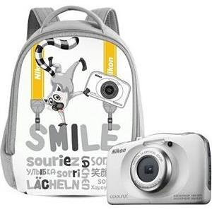 Digitalni fotoaparat Nikon Coolpix W100, White Holiday kit