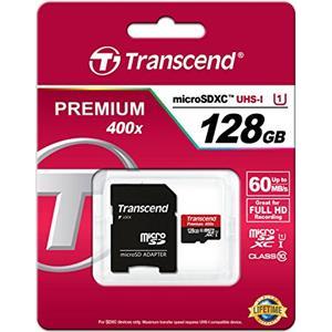 Memorijska kartica Transcend SD MICRO 128GB HC Class10 + SD adapter