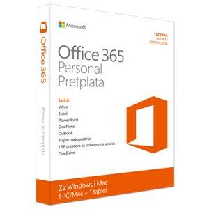 Software Microsoft Office 365 Personal, Hrvatski, QQ2-00510, godišnja pretplata