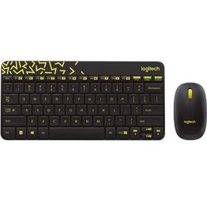 Tipkovnica + miš Logitech MK240 Nano Desktop Cordless, bežična, crna, USB